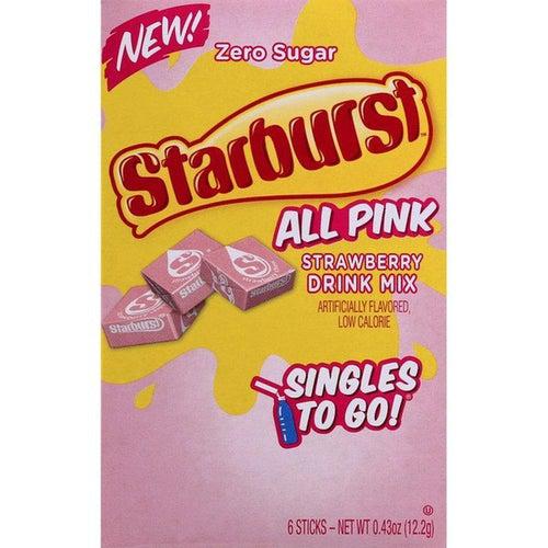 Starburst Singles To Go All Pink Strawberry Singles 6 Pack 12.2g