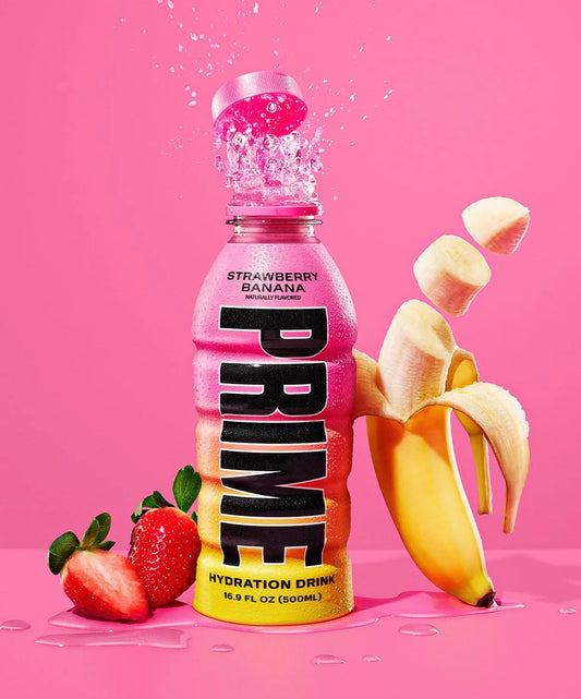 Strawberry and Banana Prime Drink - Damaged Bottle - (Single Bottle)