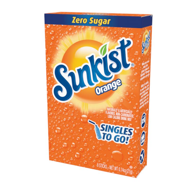 Sunkist Orange Zero Sugar Singles To Go 6er-Pack 12,2 g