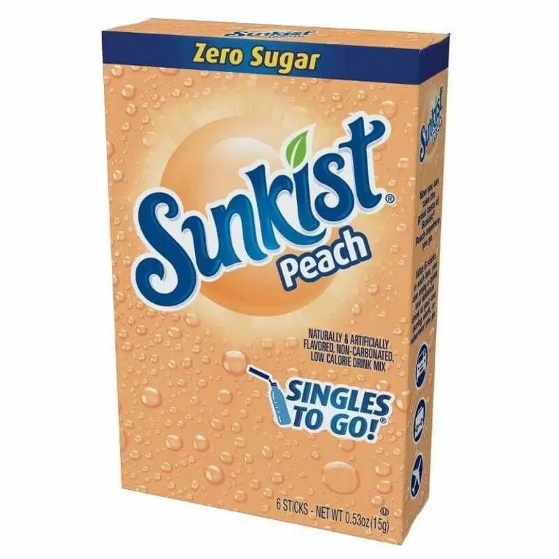 Sunkist Peach Zero Sugar Singles zum Mitnehmen, 15 g