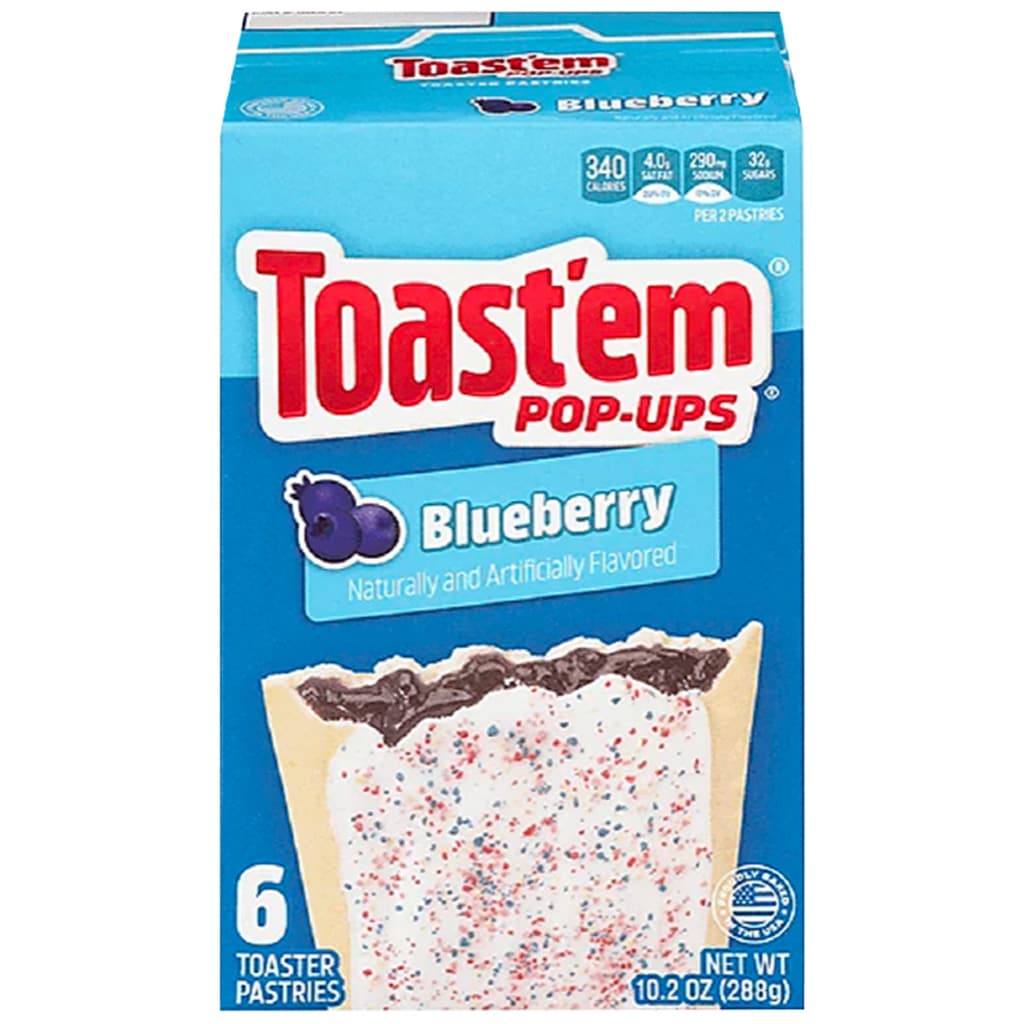 Toast'em Pop-ups Blaubeere 288g
