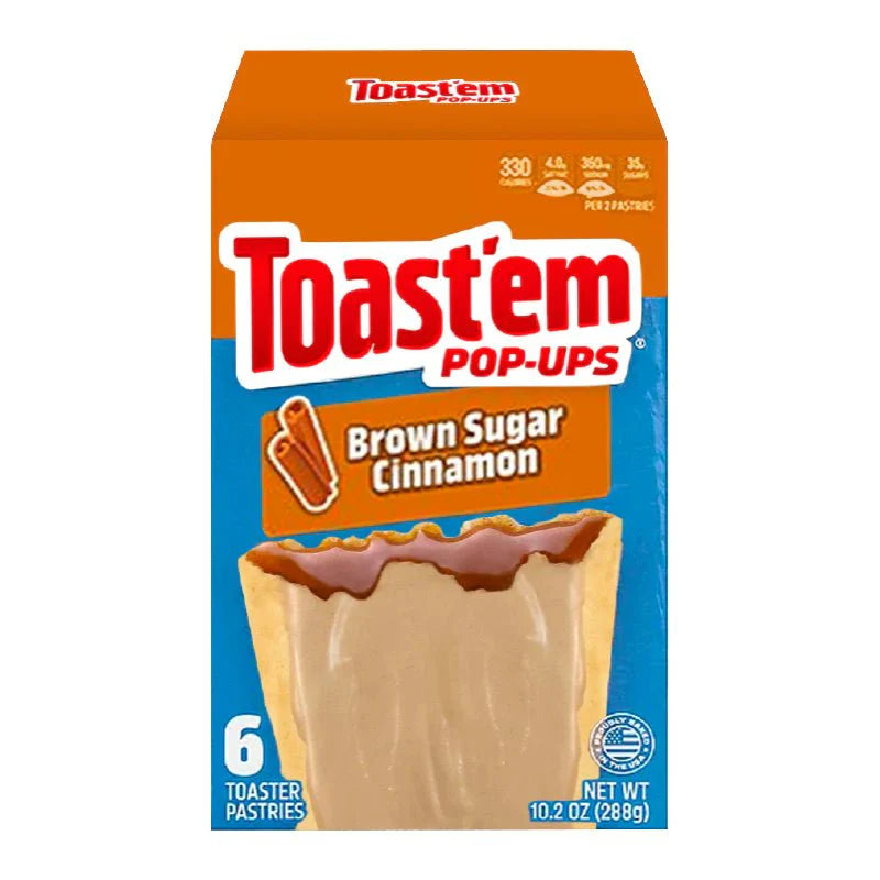 Toast'em Pop-ups Brauner Zucker Zimt 288g