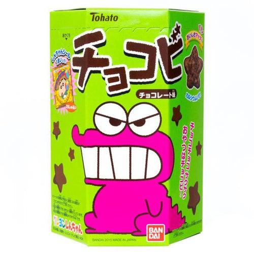 Tohato Chocobi Sternförmige Schokoladensnacks mit Aufkleber 25g