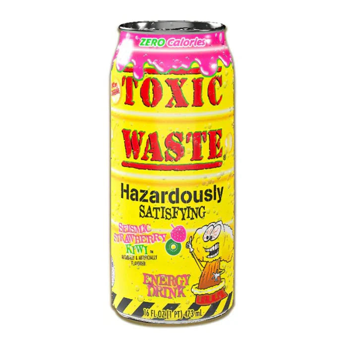 Boisson énergisante Seismic Fraise Kiwi Toxic Waste 473 ml