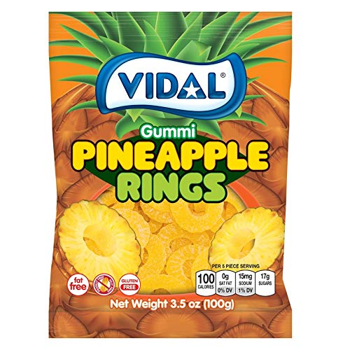 Vidal Pineapple Rings Gummies (USA) 100g