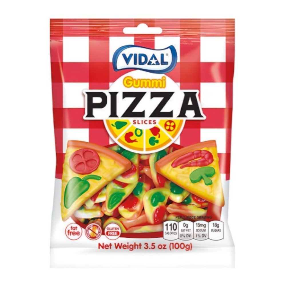 Vidal Pizza slices Peg Bag 100g