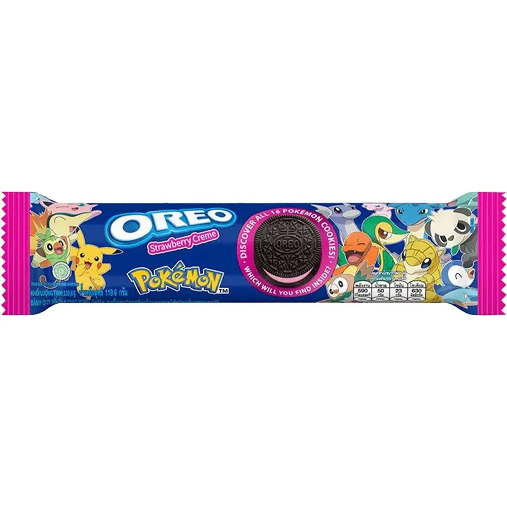 Wholesale Oreo Pokemon Strawberry Sandwich Cookies 24 x 119g