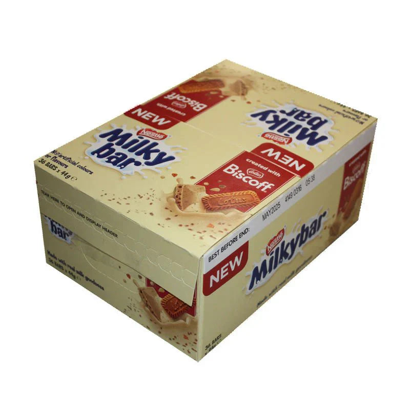 Wholesale Pack 36 x Milkybar Biscoff (Australia) 44g