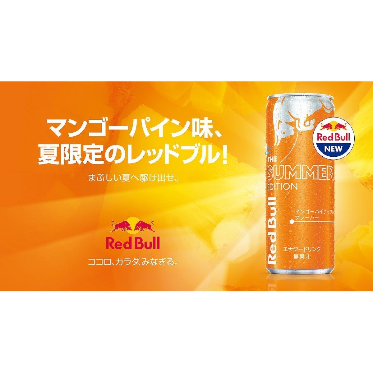 Wholesale Pack Red Bull Summer Edition Mango and Pineapple (Japan) 24 x 250ml