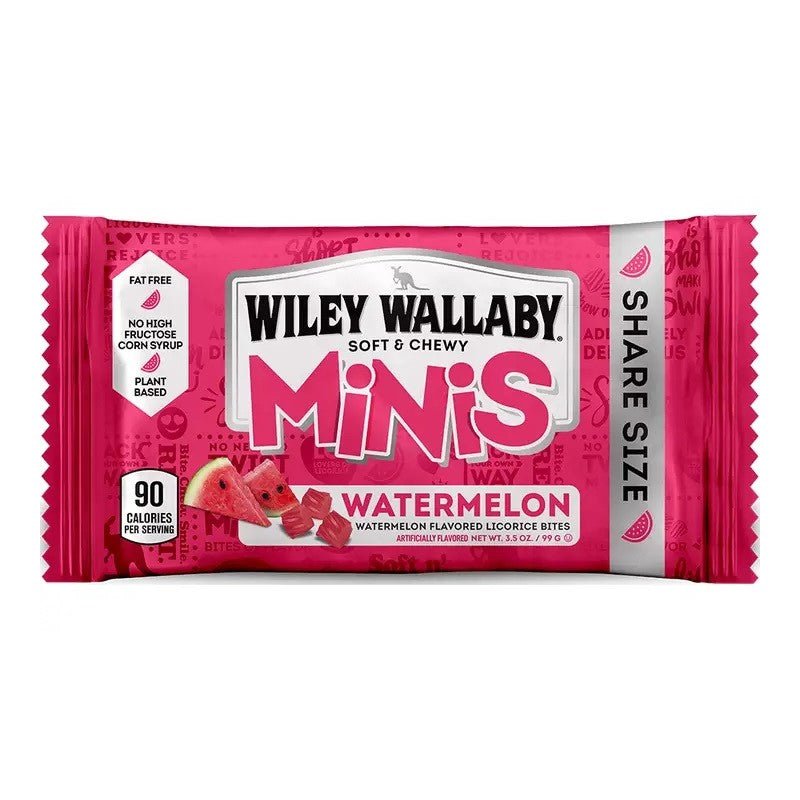 Wiley Wallaby Minis Watermelon Licorice Bites 99g