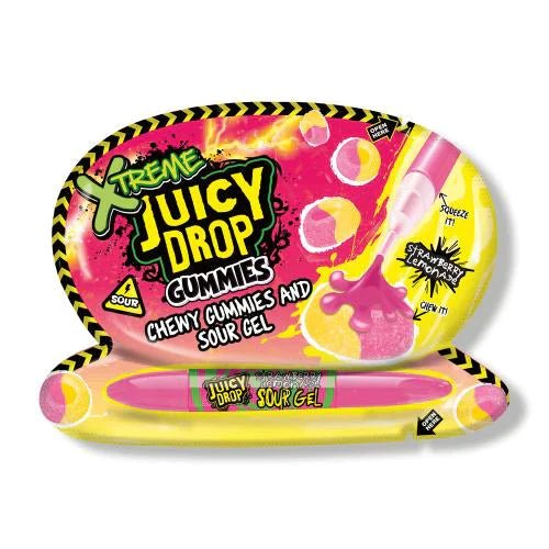 Xtreme Juicy Drop Juicy Drop Gummies Chewy Gummies and Sour Gel 57g