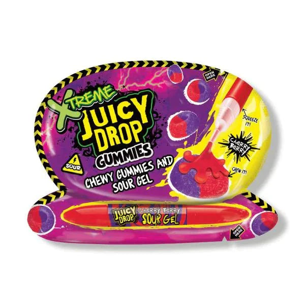 Xtreme Juicy Drop Juicy Drop Gummies Chewy Gummies and Sour Gel 57g